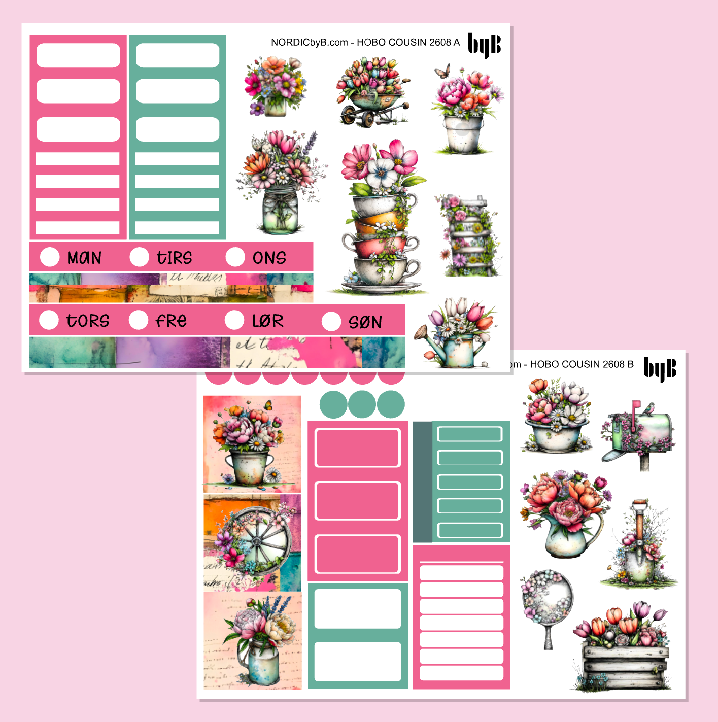 2608 Vibrant Spring Hobonichi Techo Cousin Kit - 2 ark