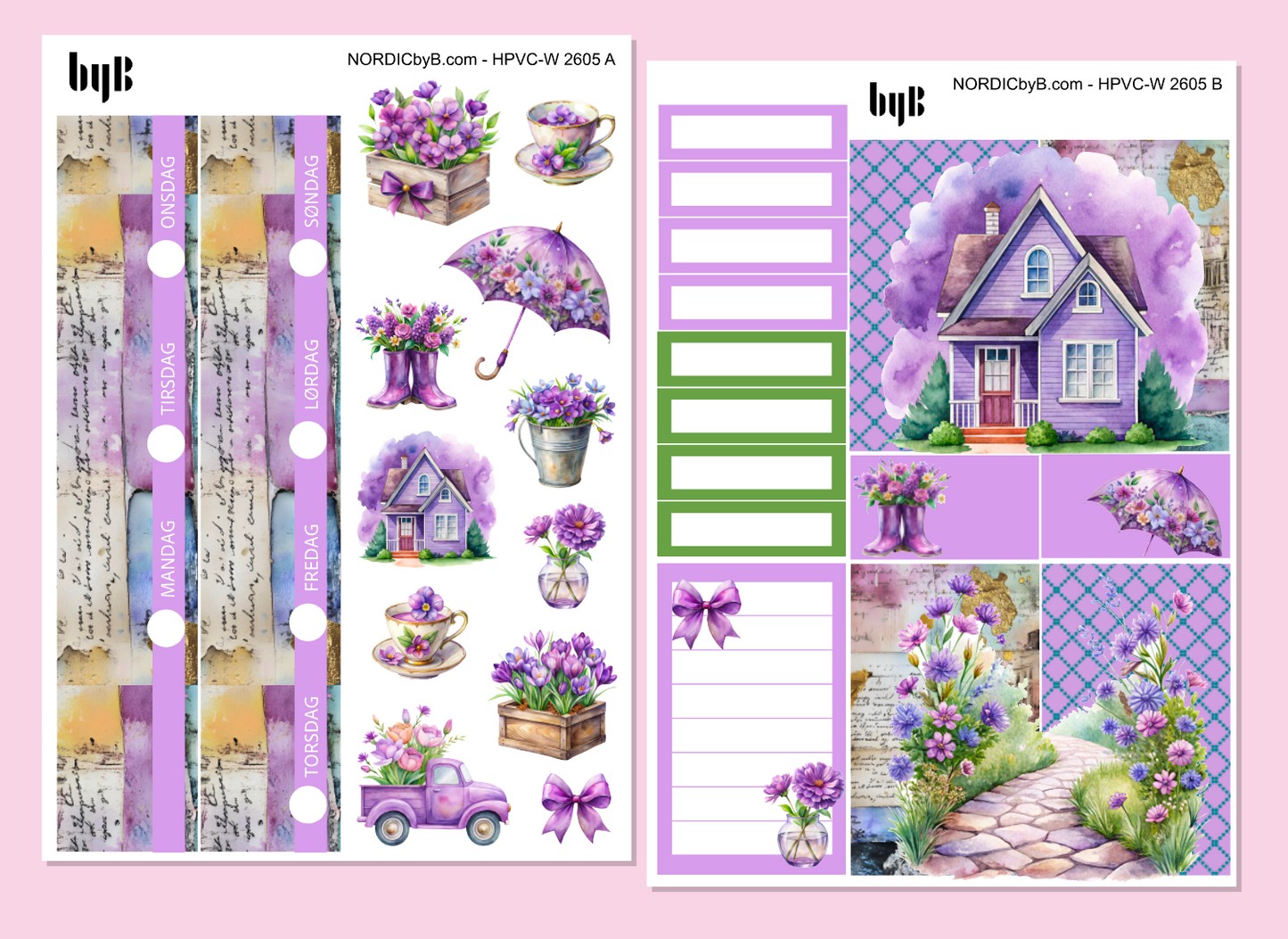 KIT 2605 - 2 SHEET KIT - HAPPY PLANNER CL.VERT.