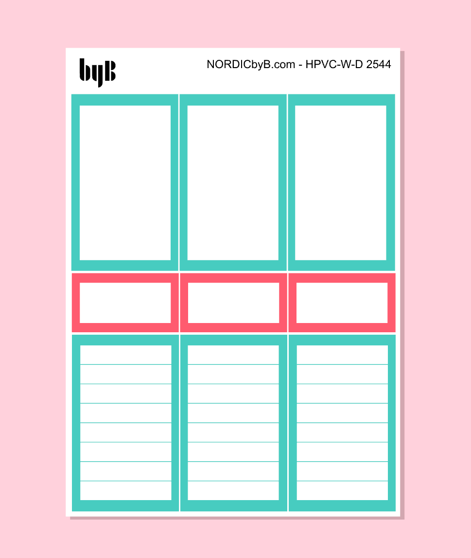 KIT 2544 WEEKLY PAGES - HAPPY PLANNER CL.VERT.