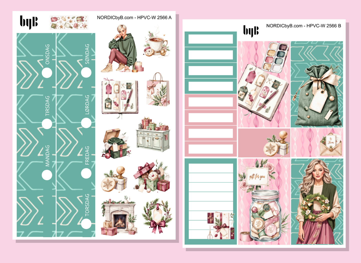 KIT 2566 - 2 SHEET KIT - HAPPY PLANNER CL.VERT.