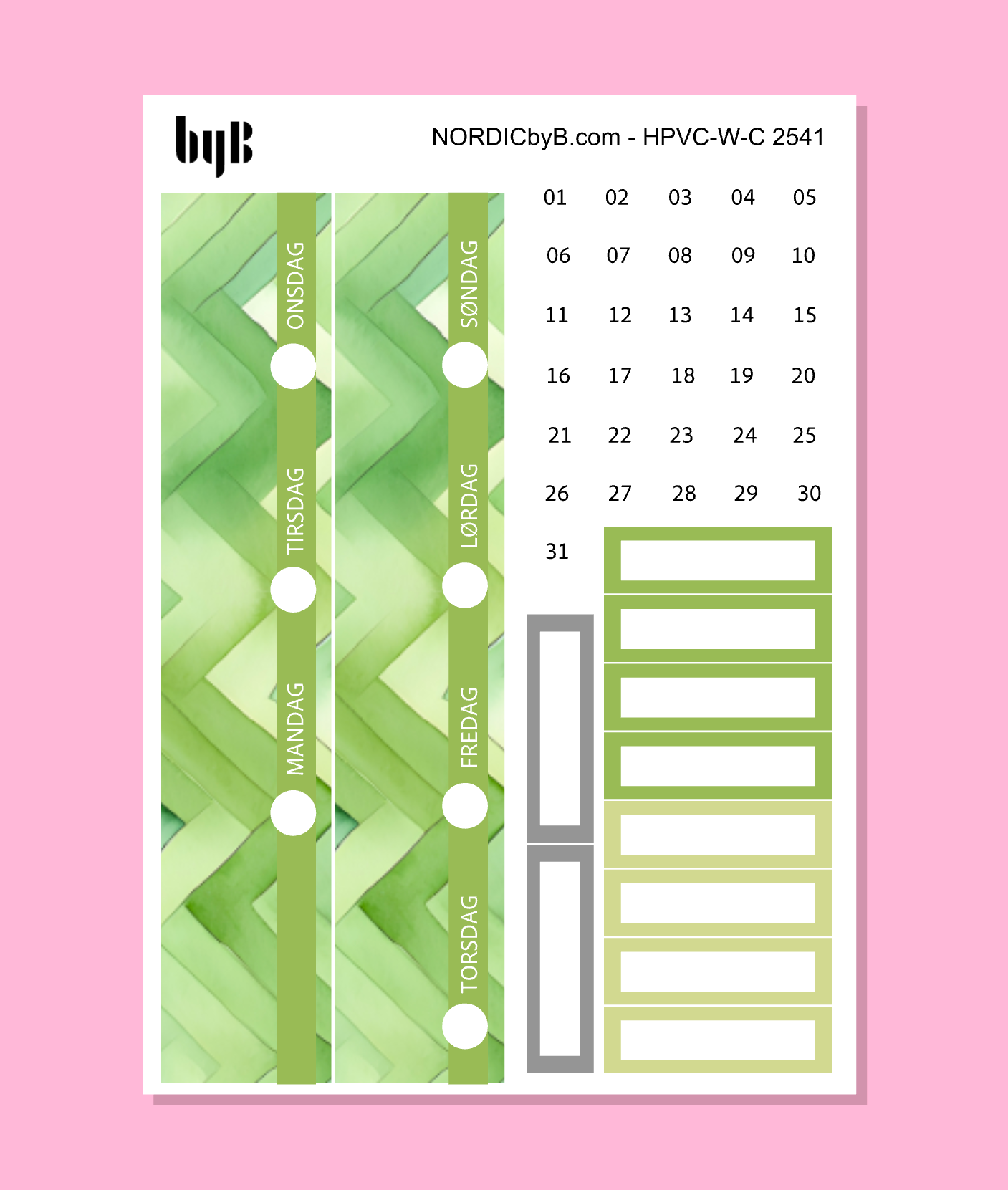 KIT 2541 WEEKLY PAGES - HAPPY PLANNER CL.VERT.