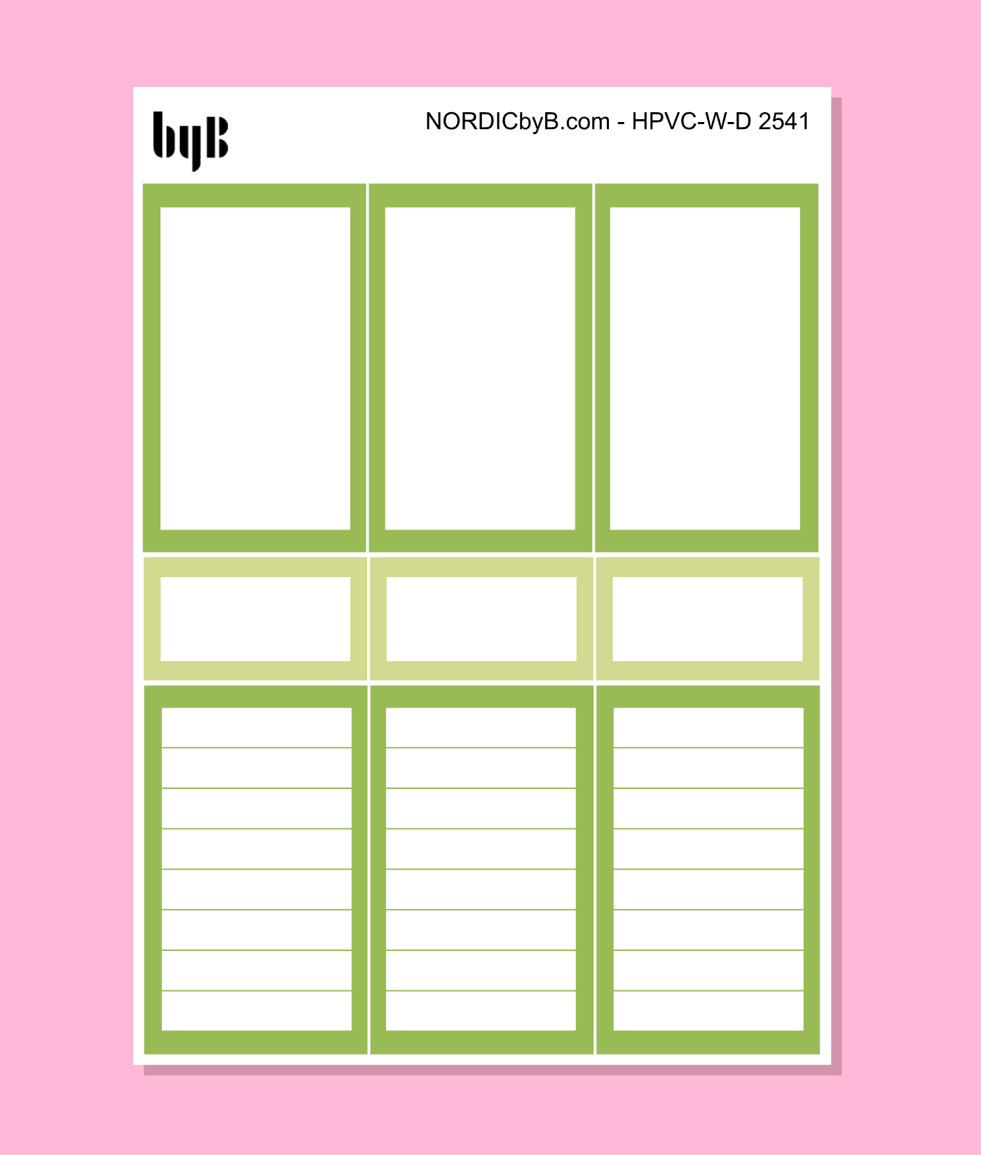 KIT 2541 WEEKLY PAGES - HAPPY PLANNER CL.VERT.