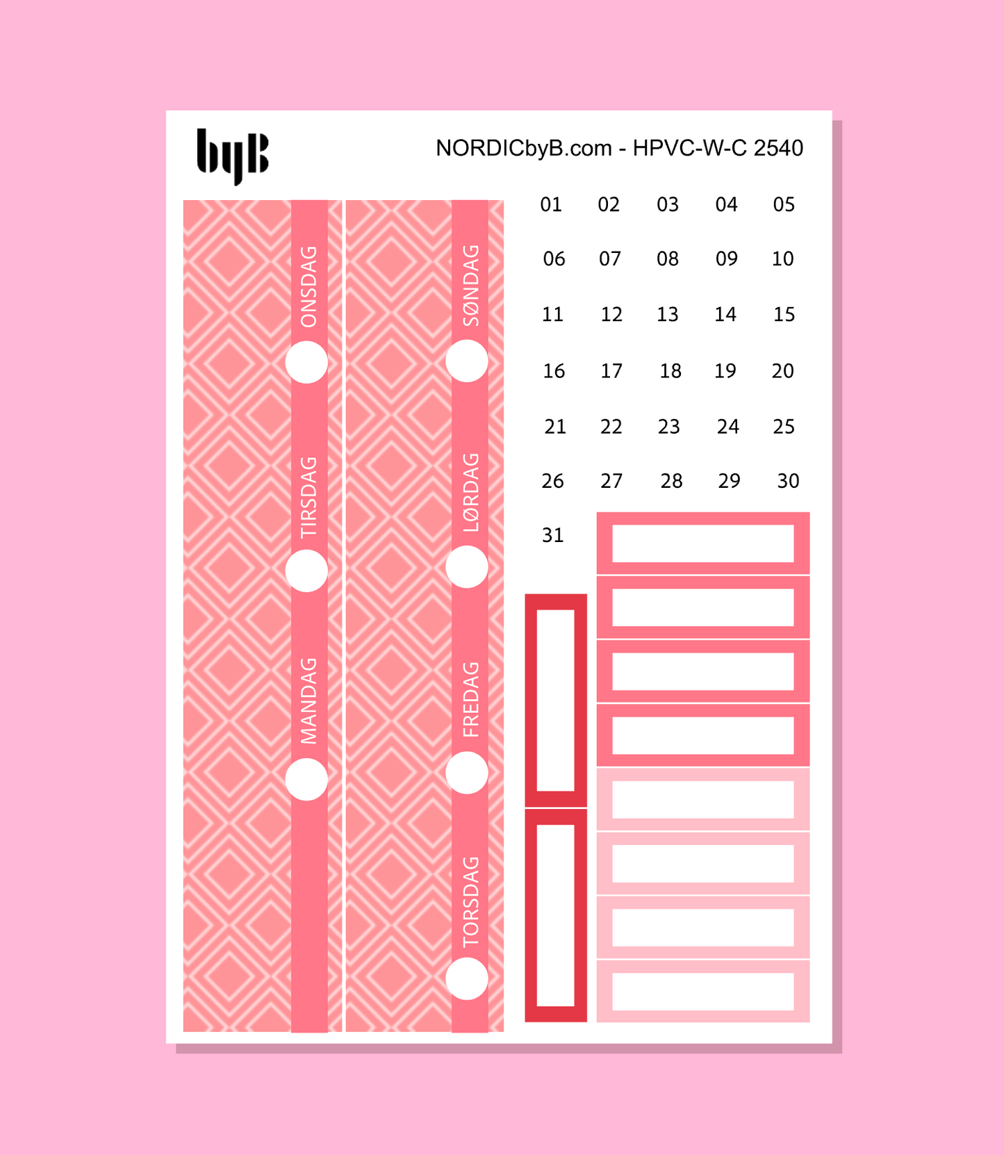 KIT 2540 WEEKLY PAGES - HAPPY PLANNER CL.VERT.