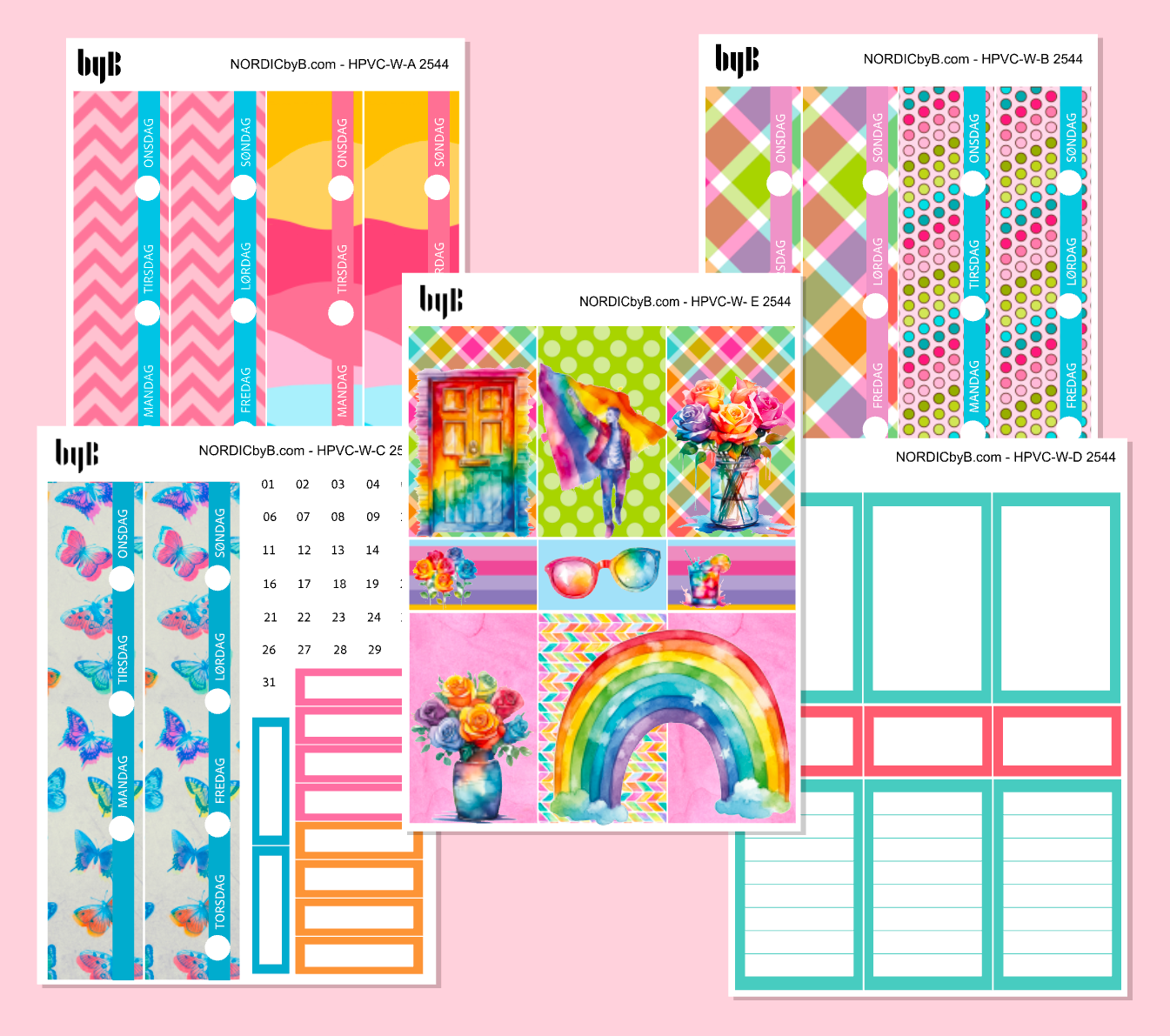 KIT 2544 WEEKLY PAGES - HAPPY PLANNER CL.VERT.