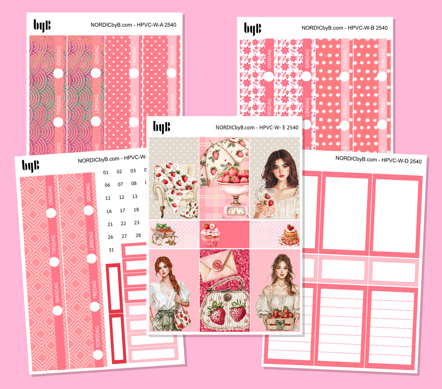 KIT 2540 WEEKLY PAGES - HAPPY PLANNER CL.VERT.
