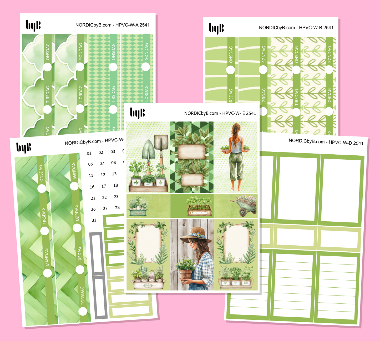 KIT 2541 WEEKLY PAGES - HAPPY PLANNER CL.VERT.