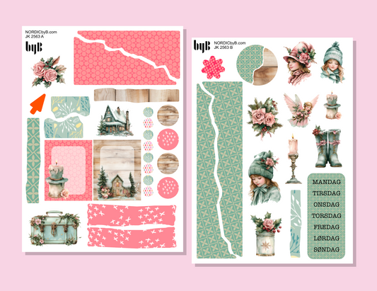 2563 Pink-ish Christmas Journaling Kit