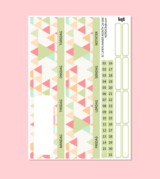EC LIFEPLANNER MONTHLY PAGE LP M 26-008