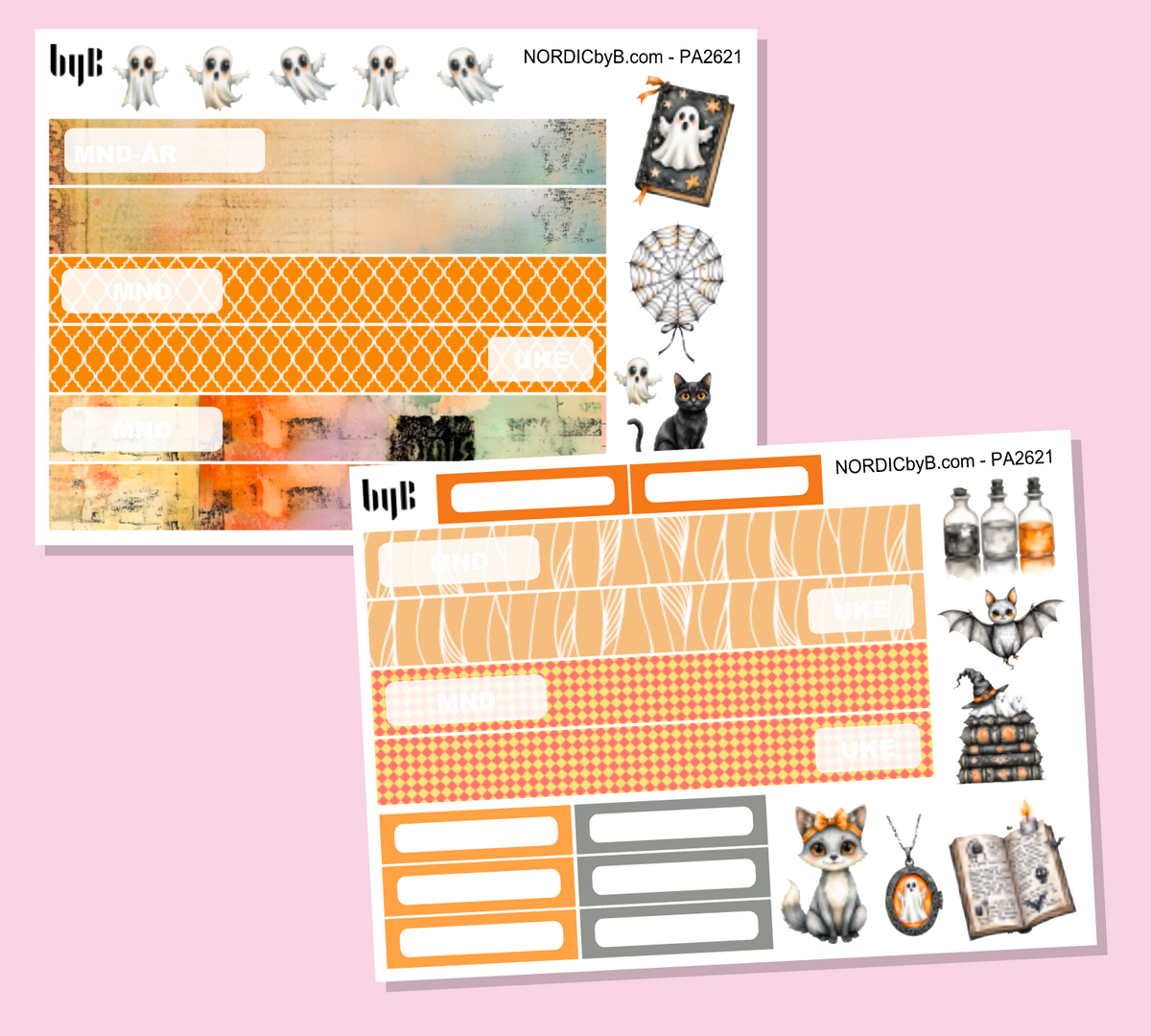 2621 - Happy Halloween - Personlig Almanakk Kit 2 ark