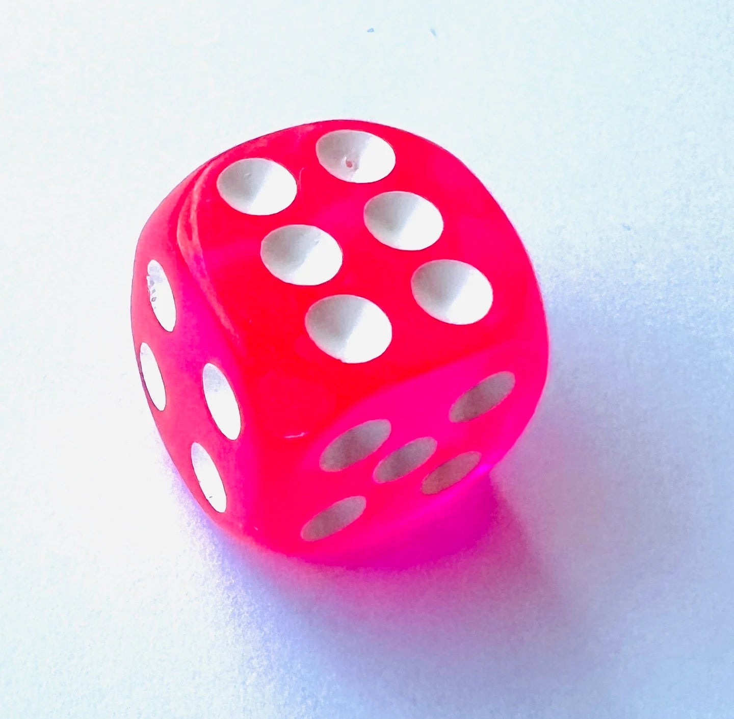 Colored Dice - 4 translucent "neon" colors - 4 pack or singles