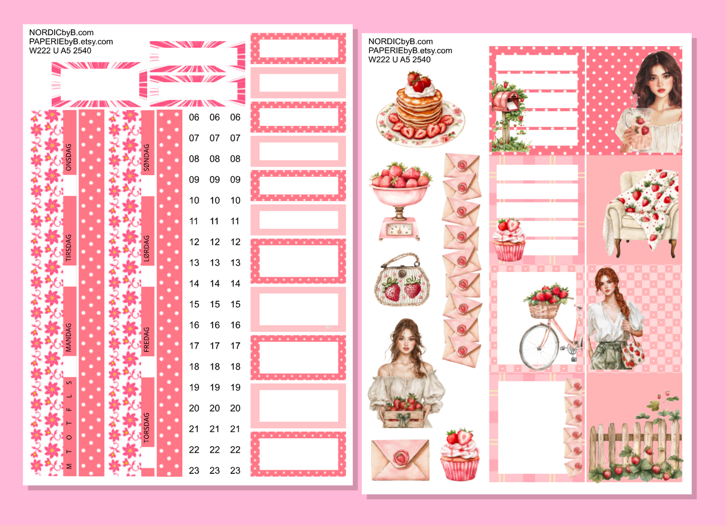 2540 Wonderland222 Unstacked A5 - STRAWBERRY