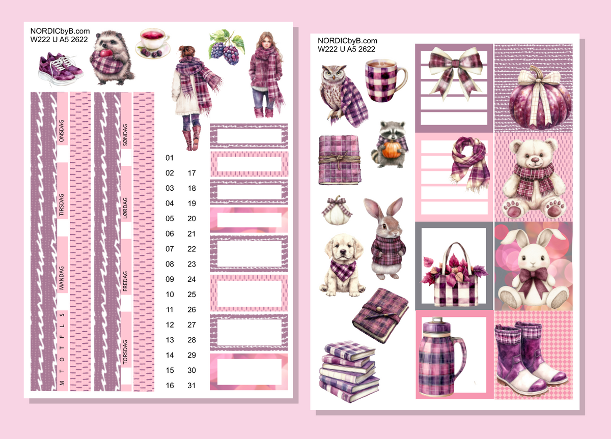 2622 Wonderland222 Unstacked A5 - Purple Autumn