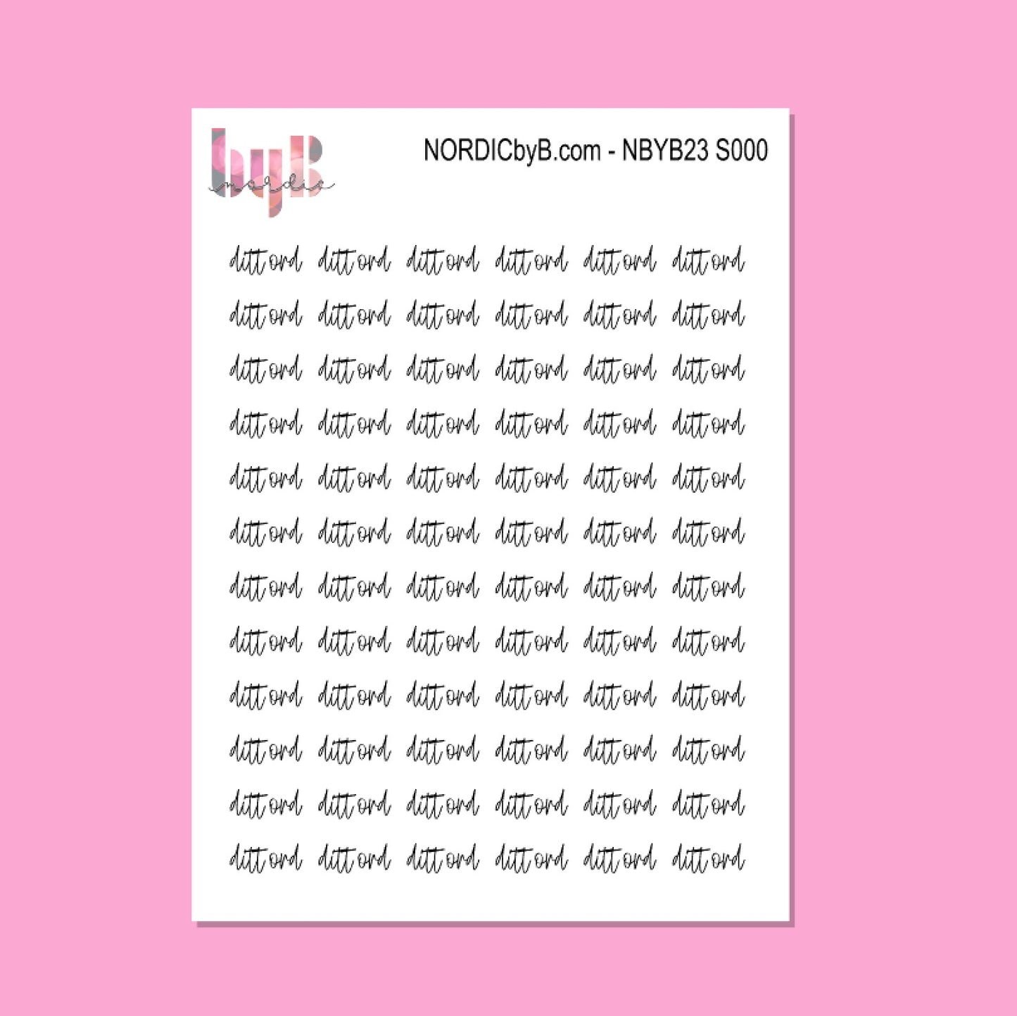 CUSTOM SCRIPT STICKERS - any words you want