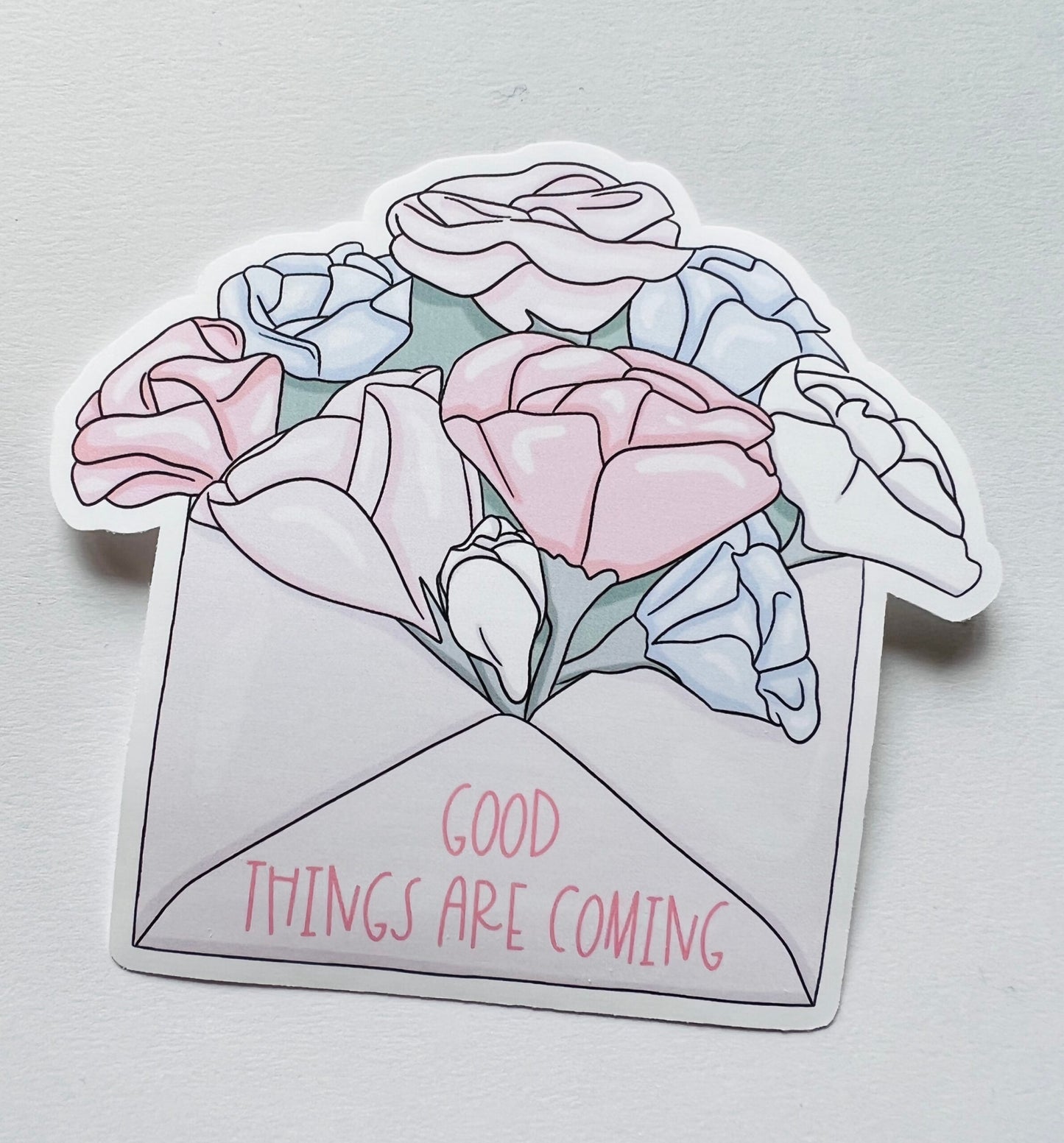 Good Things Are Coming Die Cut Sticker