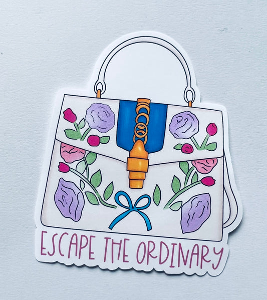 ESCAPE THE ORDINARY Die Cut Sticker