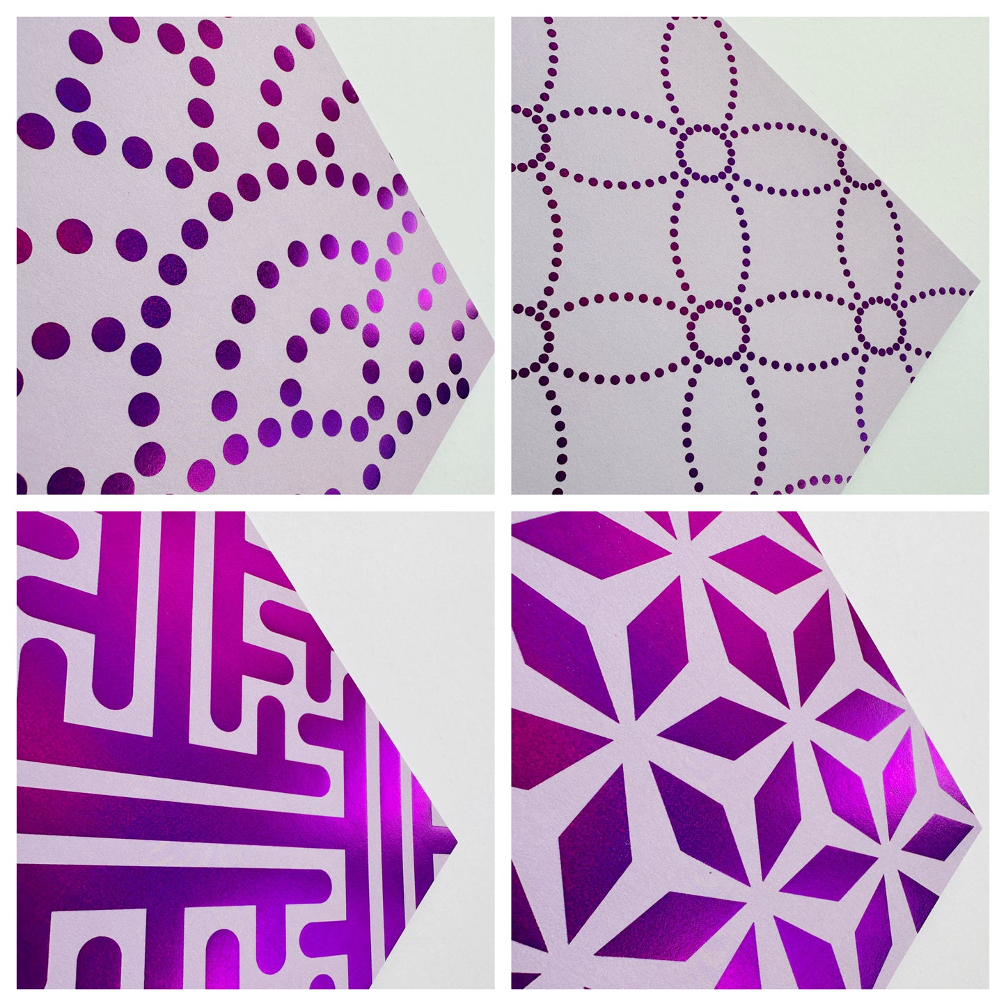 A4 PAPER PAD, design paper med holografisk effekt, 20 ark
