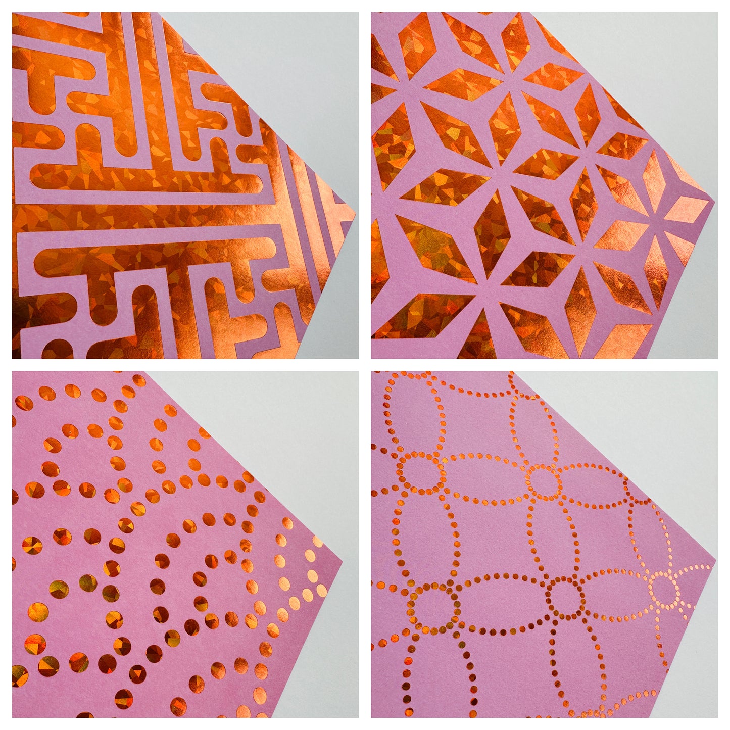 A4 PAPER PAD, design paper med holografisk effekt, 20 ark