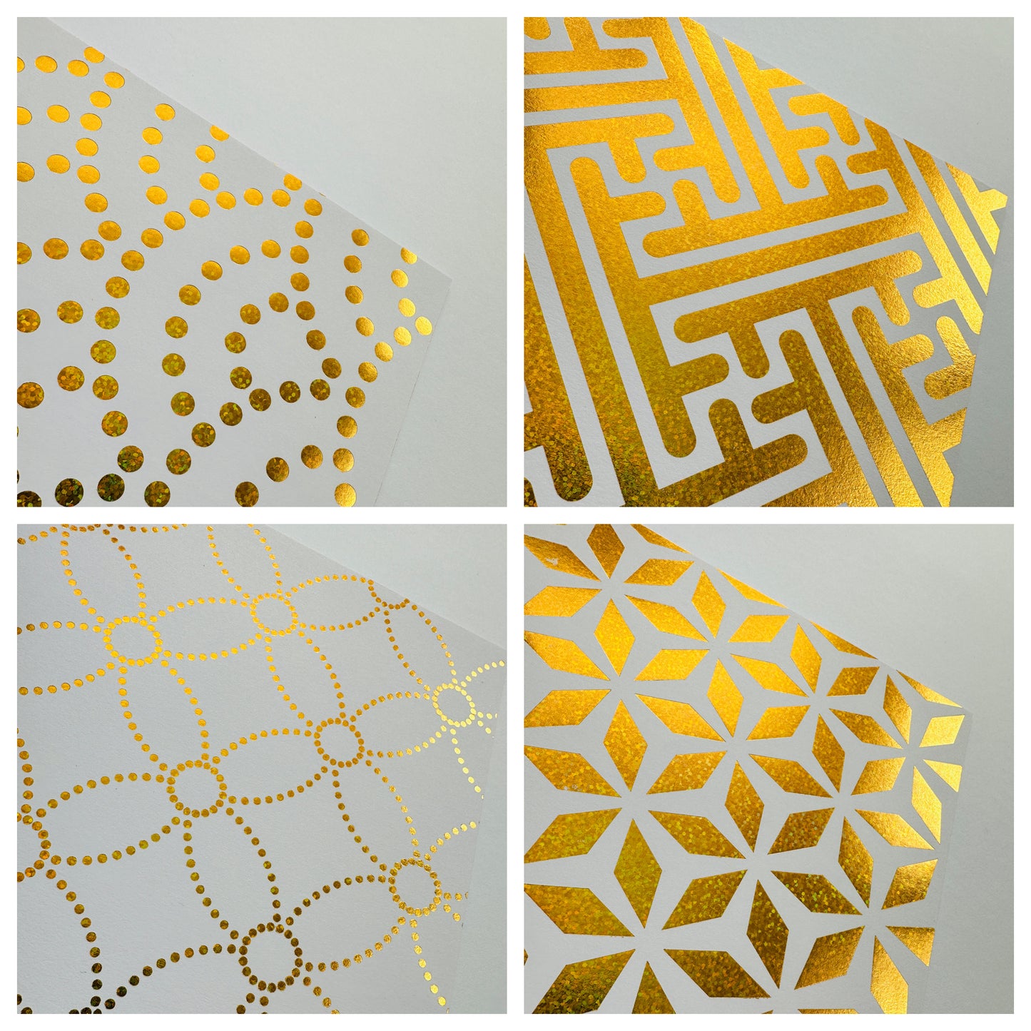 A4 PAPER PAD, design paper med holografisk effekt, 20 ark