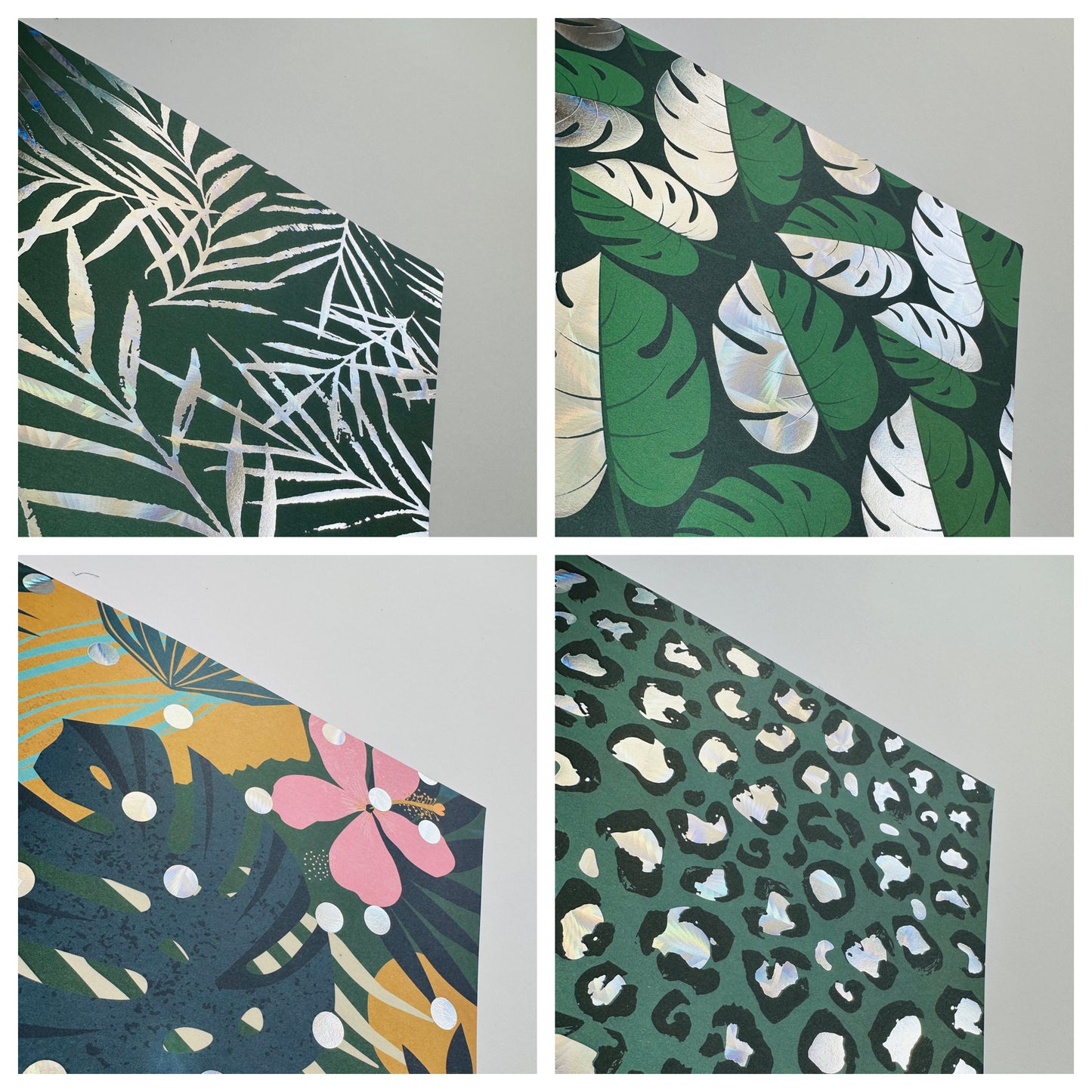 A4 PAPER PAD, design paper med holografisk effekt, 20 ark