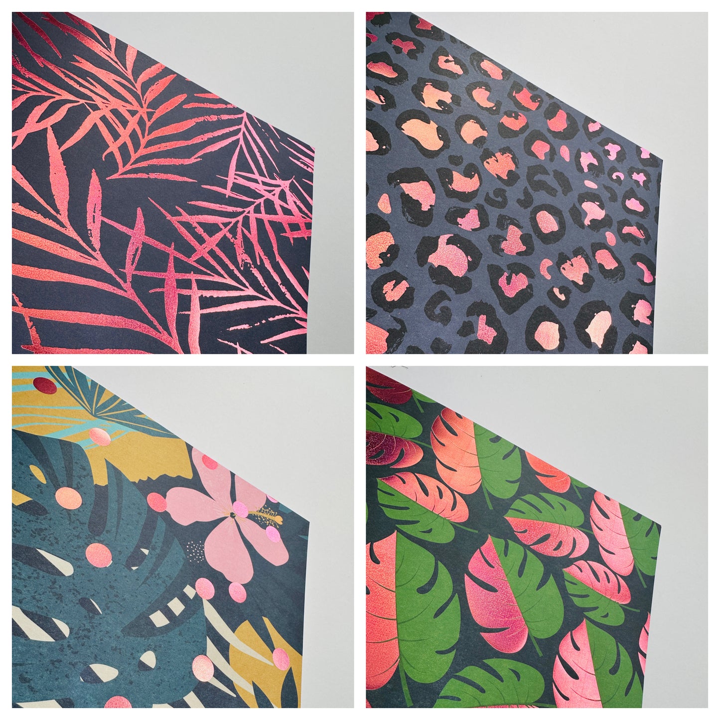 A4 PAPER PAD, design paper med holografisk effekt, 20 ark