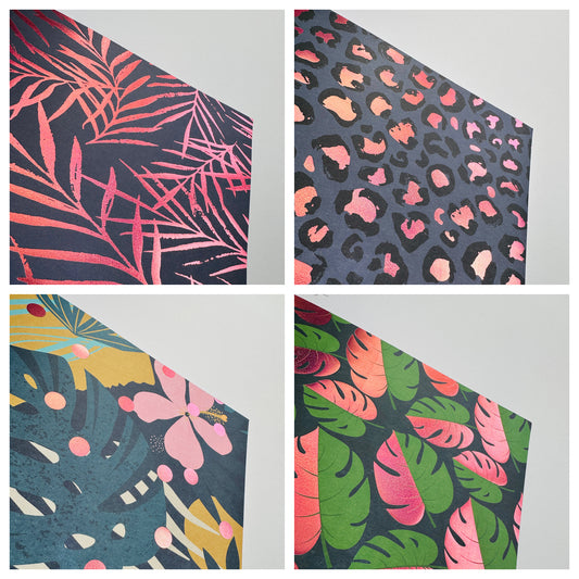 A4 PAPER PAD, design paper med holografisk effekt, 20 ark