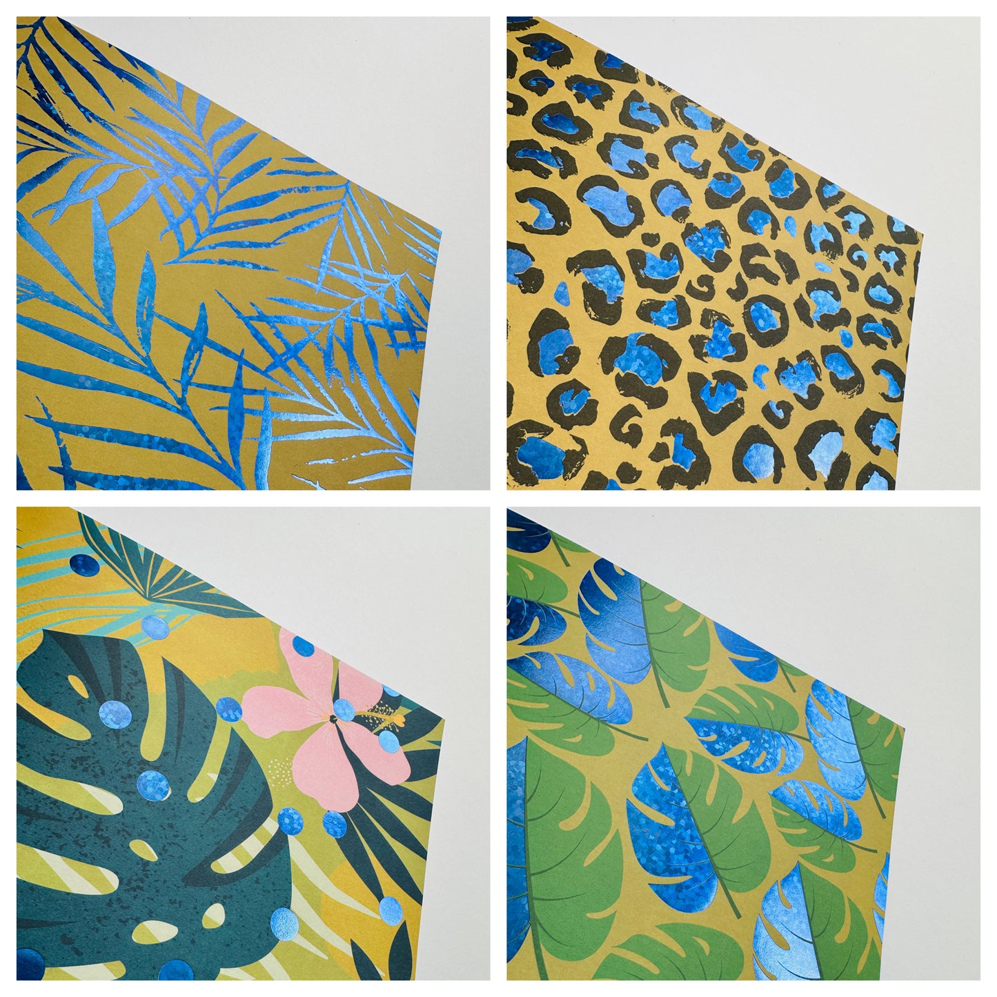 A4 PAPER PAD, design paper med holografisk effekt, 20 ark