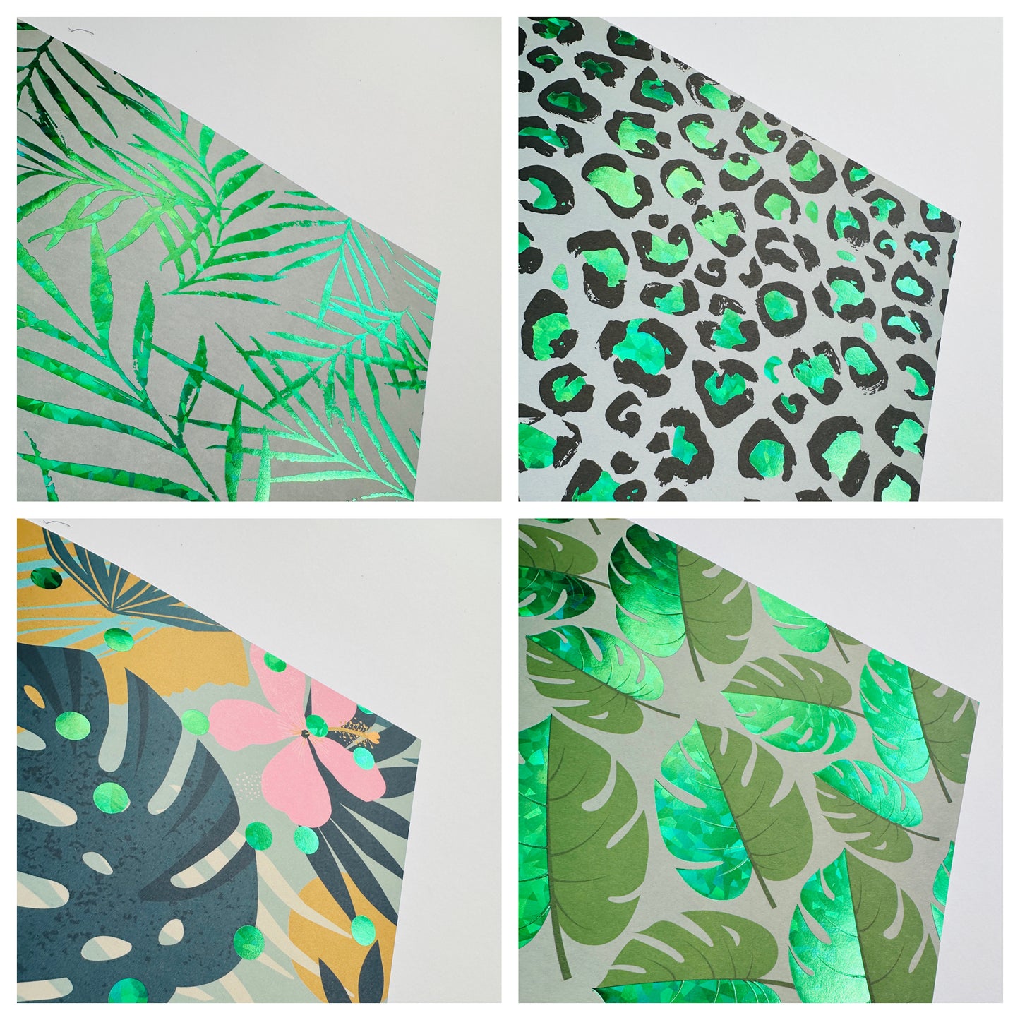 A4 PAPER PAD, design paper med holografisk effekt, 20 ark