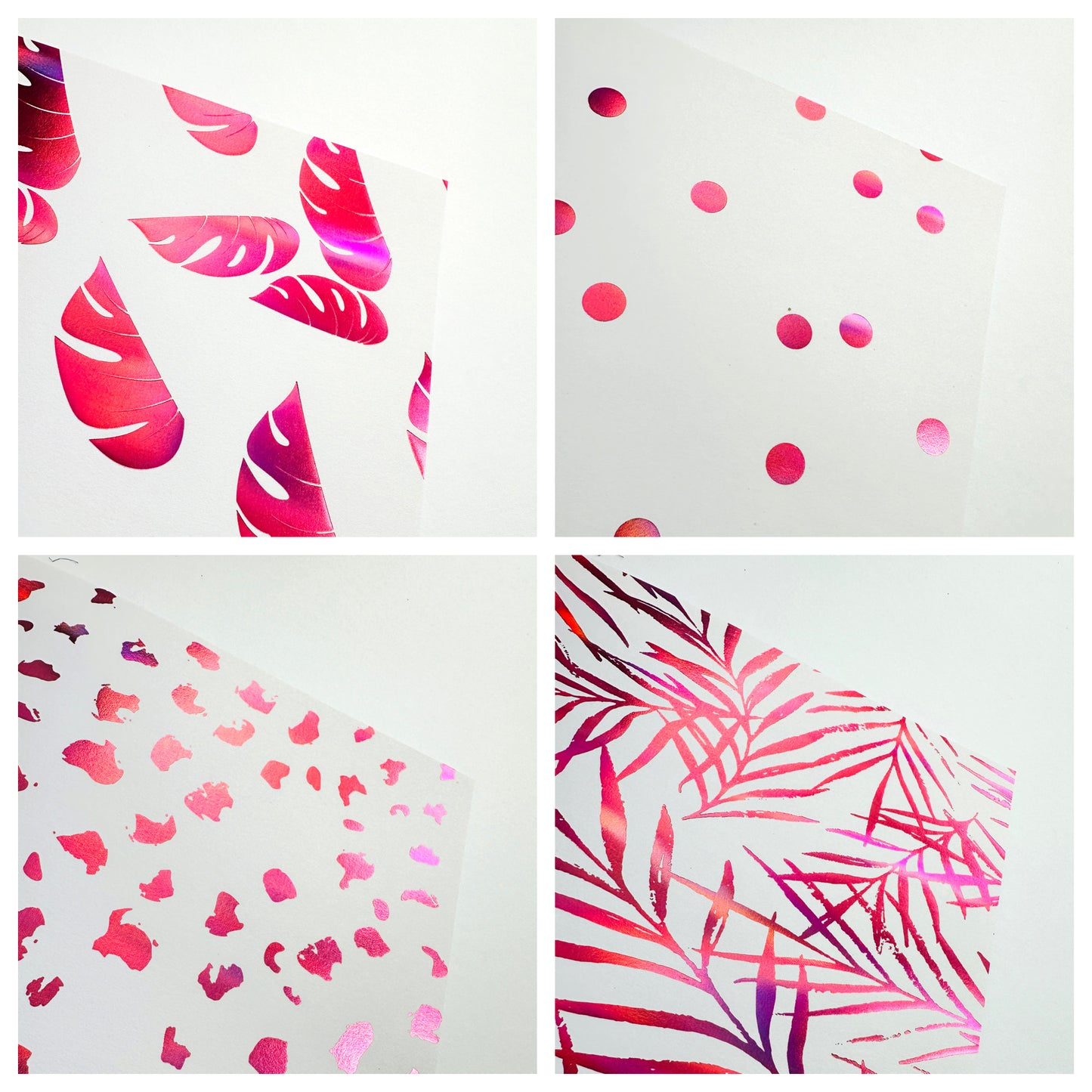 A4 PAPER PAD, design paper med holografisk effekt, 20 ark