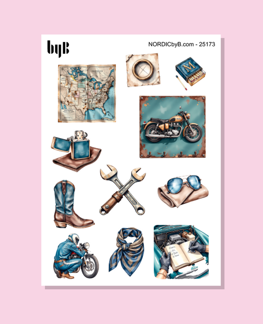 Man World Sticker Sheet