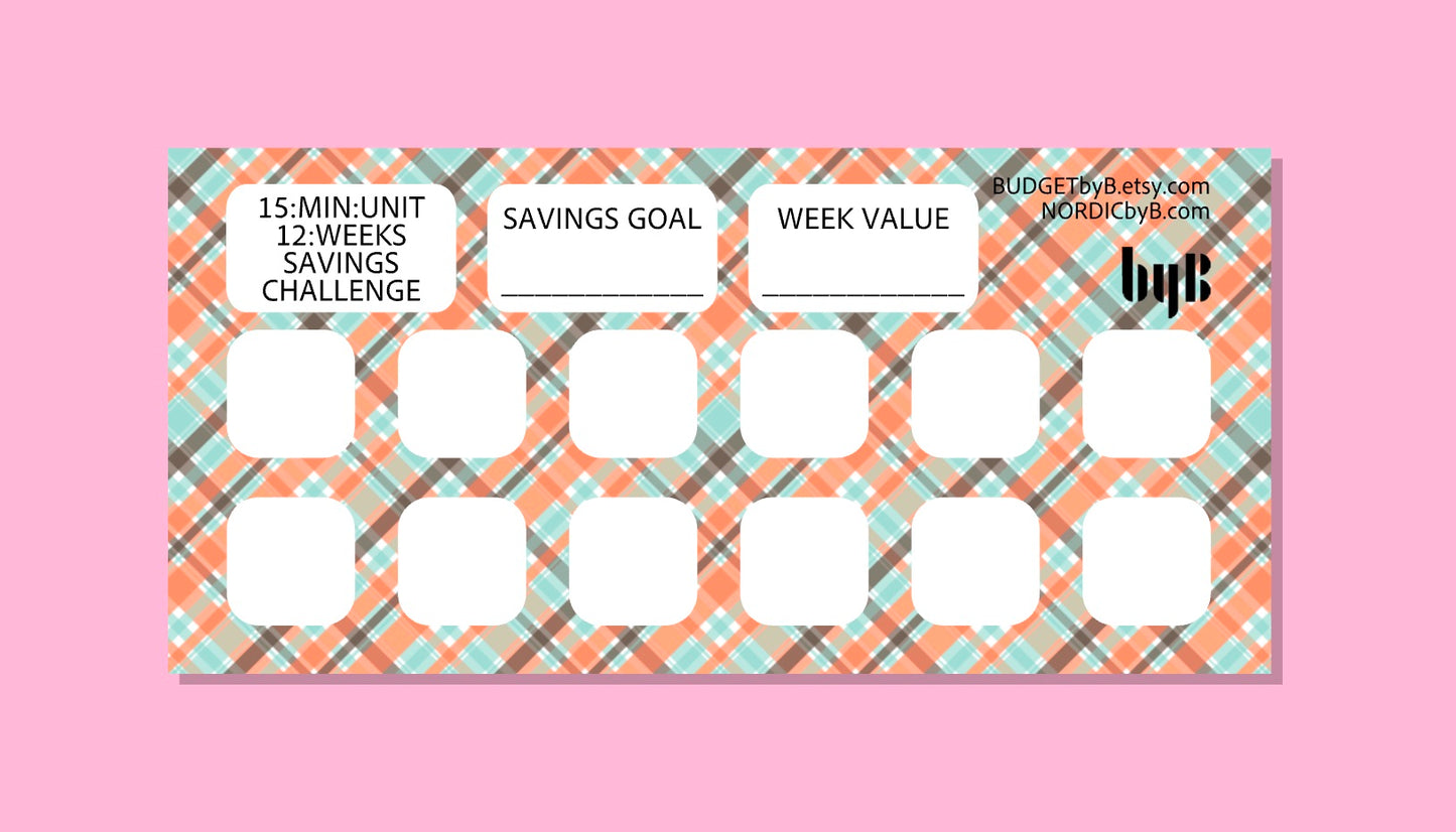 2313 - 15 minute unit motivating, goal and savings challenge 