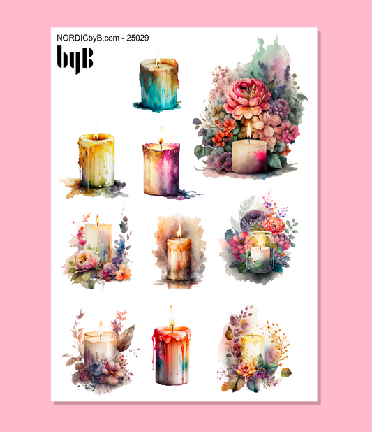 CANDLES Sticker Sheet