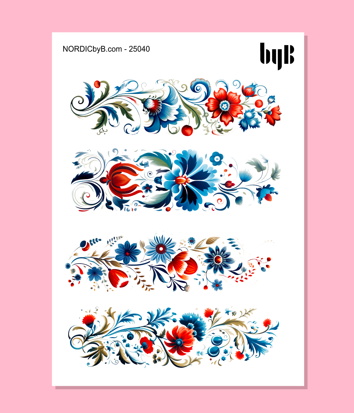 Norwegian Ornament 2 Sticker Sheet