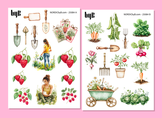 2 Garden Sticker Sheets