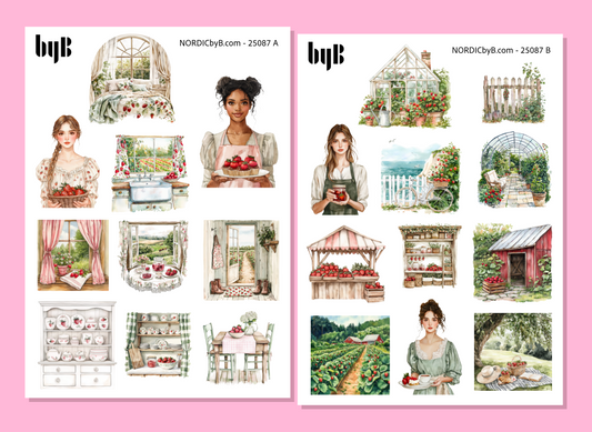 2 Garden Sticker Sheets