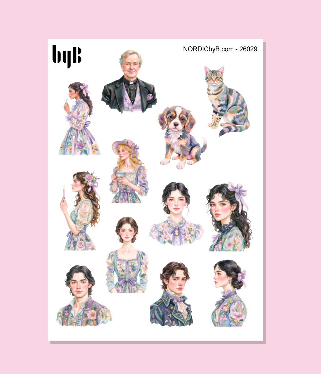 Regency Stickers - Sticker Sheet