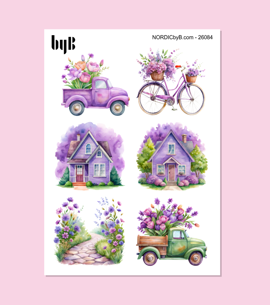 Lilac Summer Vibe - Sticker Sheet