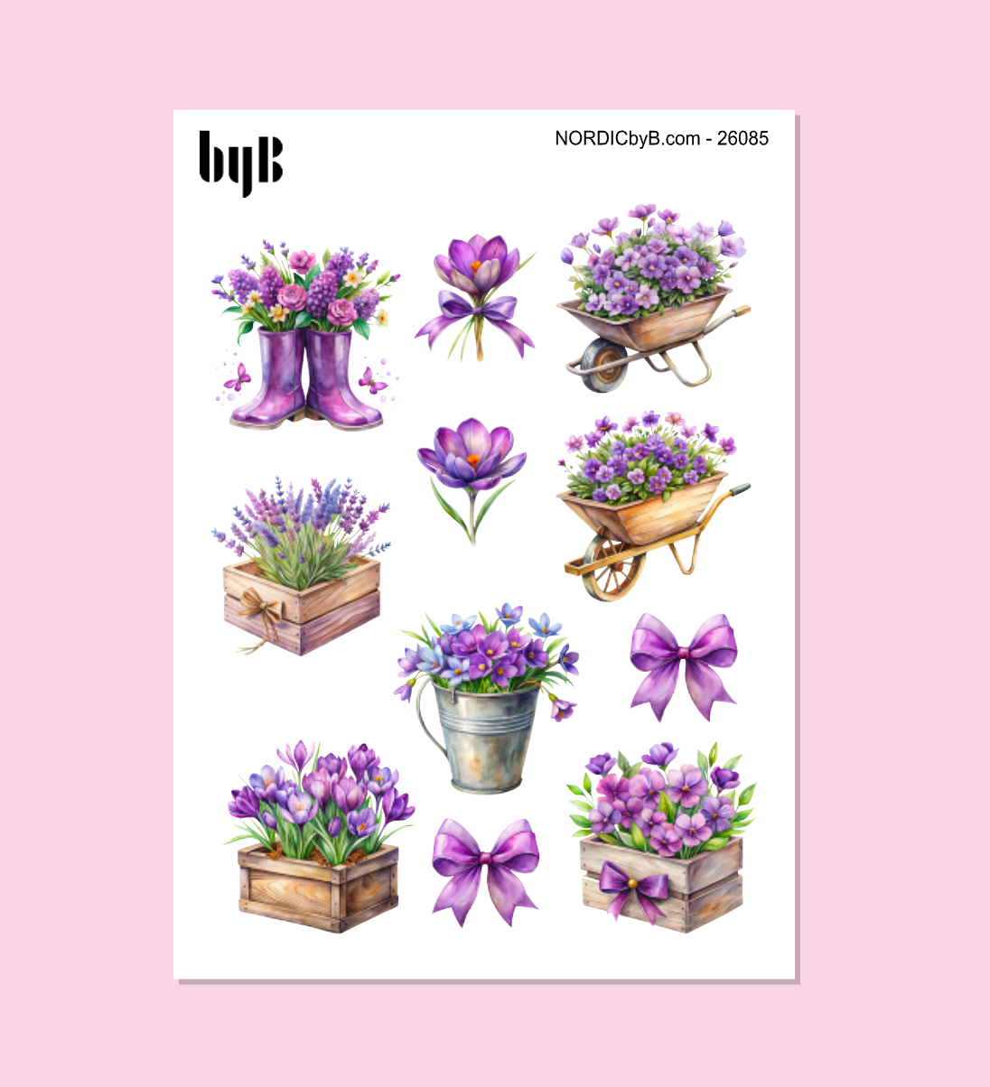 Lilac Summer Vibe - Sticker Sheet