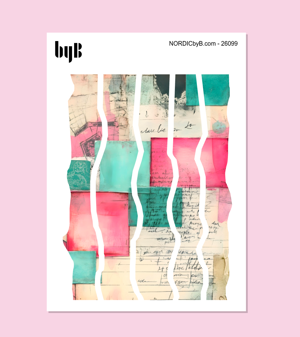 Deco Ripped Strips - Sticker Sheet