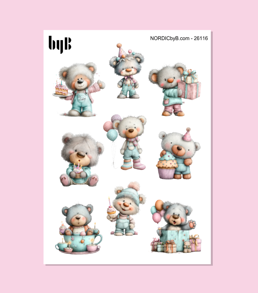 Pastel Party Stickers
