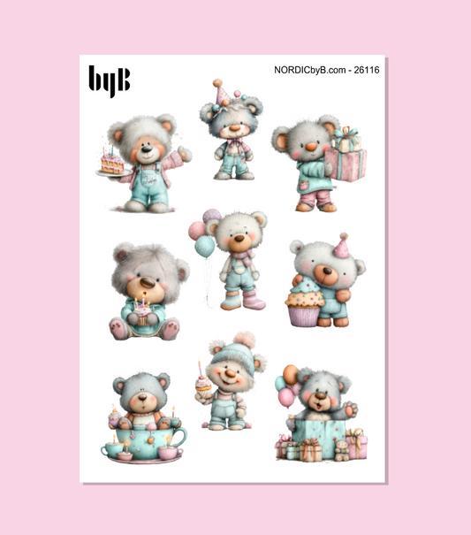 Pastel Party Stickers