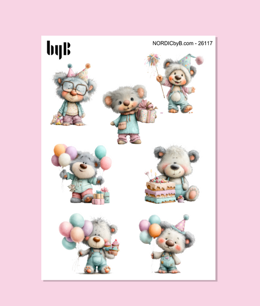 Pastel Party Stickers
