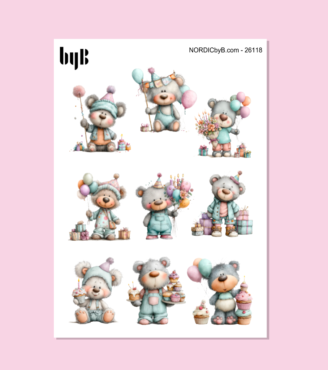Pastel Party Stickers