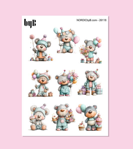 Pastel Party Stickers