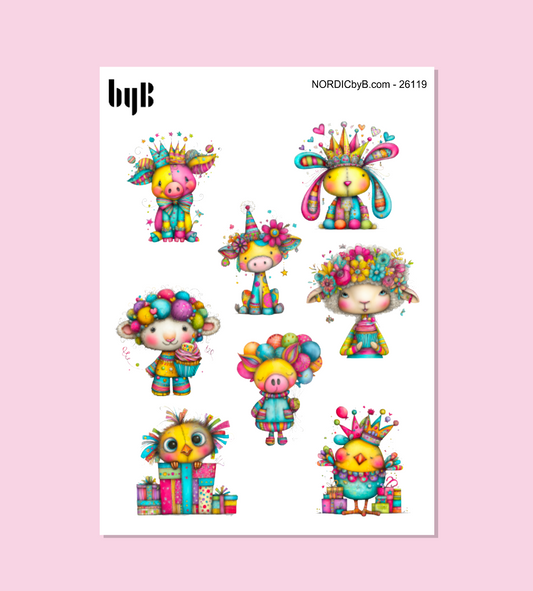 Colorful Party Stickers