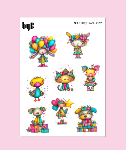 Colorful Party Stickers