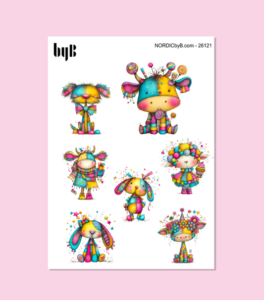 Colorful Party Stickers