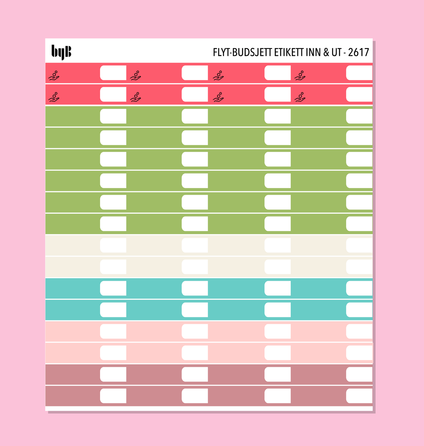 2617 FLYT-BUDSJETT for notatblokk (ny) - pakkedeal/enkeltark