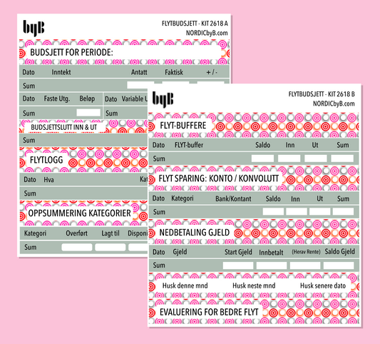 2618 FLYT-BUDSJETT for notatblokk (ny) - pakkedeal/enkeltark