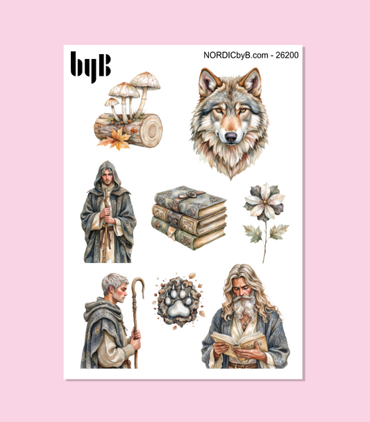 Ancient Wolf Stickers