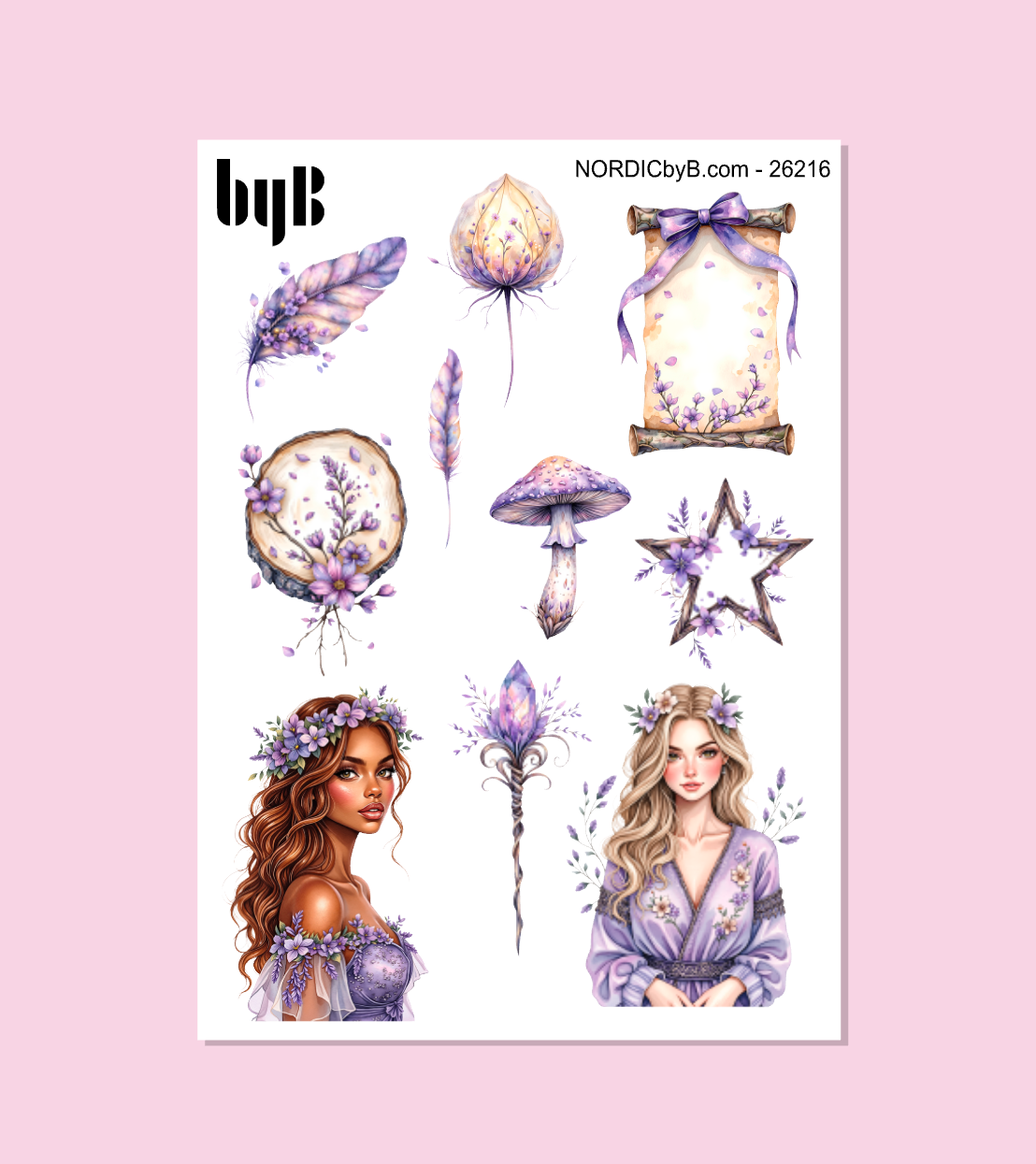 Purple Veil Stickers